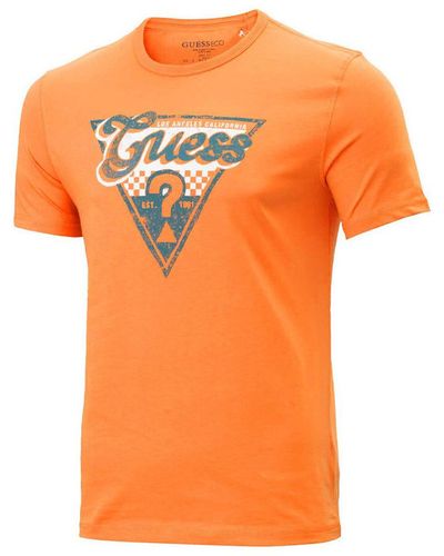 Guess T-shirt G-M4RI06I3Z14 - Orange