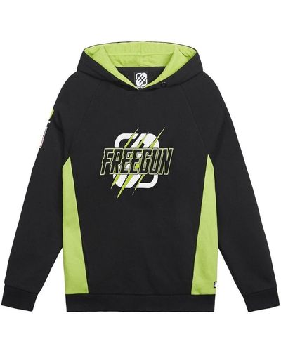 Freegun Sweat-shirt Sweat à capuche Collection Racing - Noir