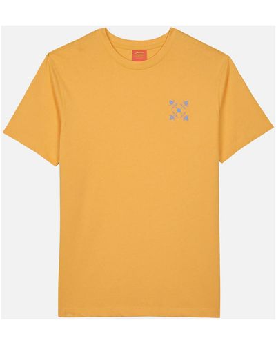 Oxbow T-shirt Tee shirt imprimé poitrine TEREGOR - Orange
