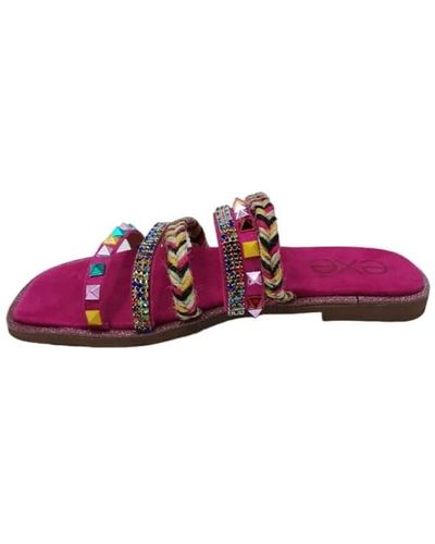 Exé Shoes Mules Exe' L2050 Chaussons Fuchsia - Violet