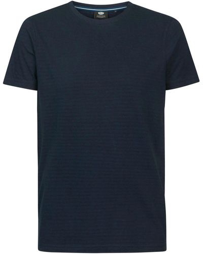 Petrol Industries T-shirt T-Shirt Rayures Bleu Foncé