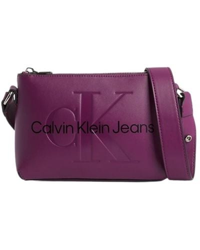 Calvin Klein Sac Bandouliere Sac porte travers Ref 61597 Vio - Violet