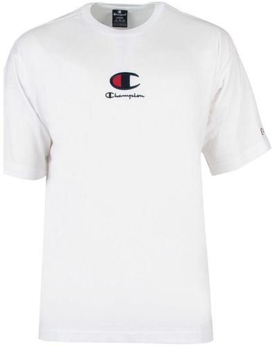 Champion Polo Crewneck T-Shirt new - Blanc