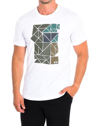 La Martina T-shirt TMR300-JS206-00001 - Blanc
