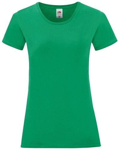 Fruit Of The Loom T-shirt Iconic - Vert