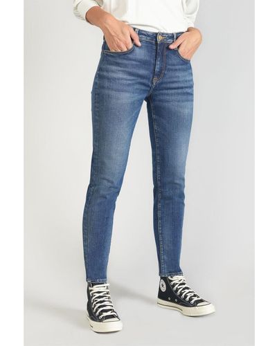 Le Temps Des Cerises Jeans Power skinny taille haute 7/8ème jeans bleu