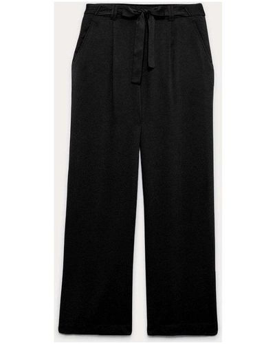 Promod Pantalon Pantalon large et long - Noir