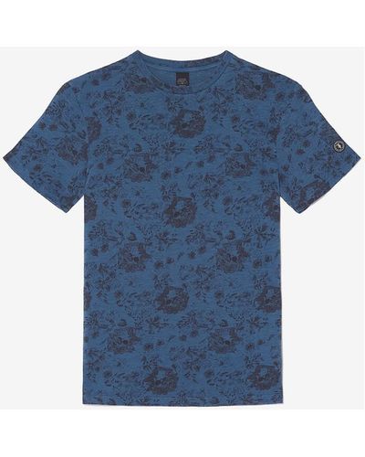 Le Temps Des Cerises T-shirt T-shirt pagan bleu à motif