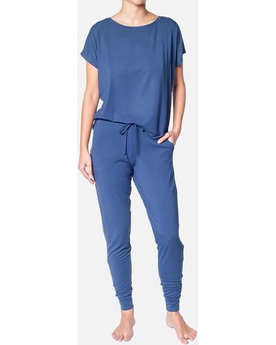 Huit Pantalon Jeanne - Jogger - Bleu