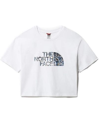 The North Face T-shirt W CROPPED EASY TEE - Blanc