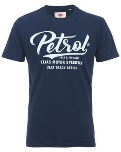 Petrol Industries T-shirt TEE-SHIRT MC ROUND NECK - DARK SAPHIRE - S - Bleu
