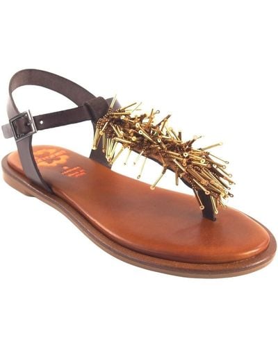Porronet Chaussures Sandale dame 2816 marron - Métallisé