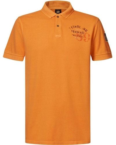 Petrol Industries T-shirt Poloshirt Meander Orange