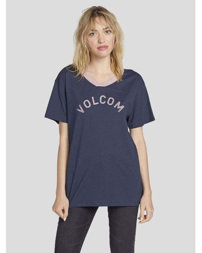 Volcom T-shirt Becomce Sea Navy - Bleu