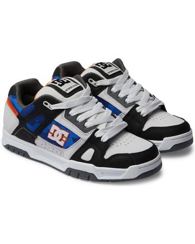 DC Shoes Chaussures de Skate STAG white black orange - Bleu
