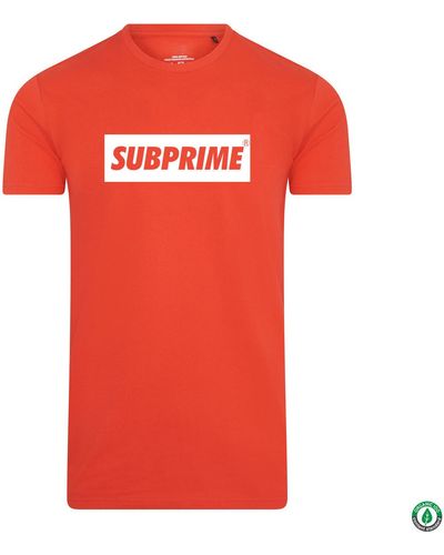 Subprime T-shirt Shirt Block Rood - Rouge