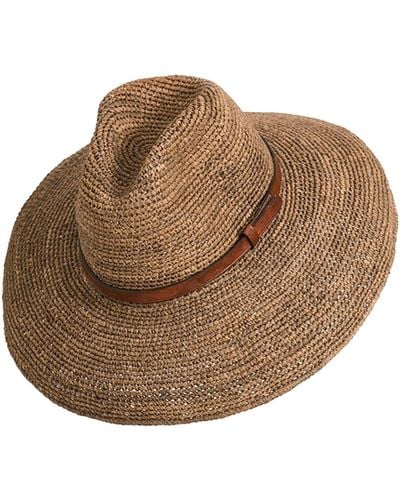 IBELIV Bonnet grand chapeau - Marron