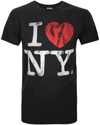 Junk Food T-shirt I Love My New York - Noir