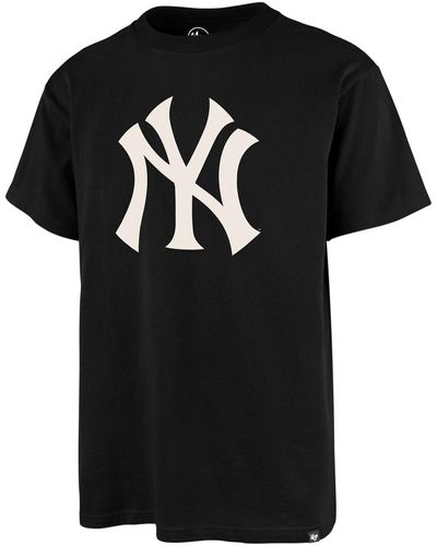 '47 T-shirt 47 TEE MLB SUBWAY SERIES NEW YORK YANKEES BACKERECHO JTBLACK - Noir