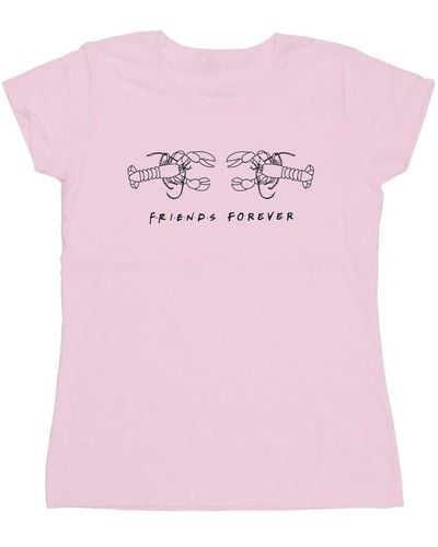 Friends T-shirt Lobster Logo - Rose