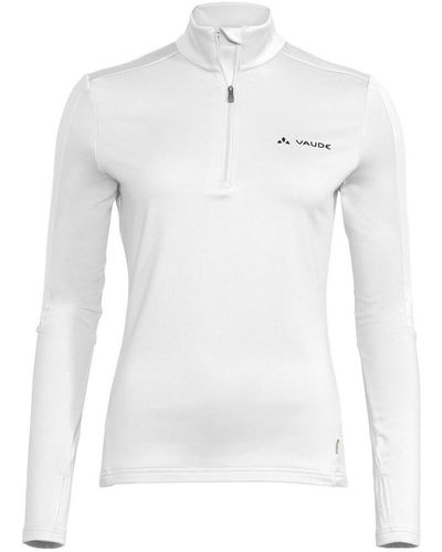 Vaude Sweat-shirt Women's Livigno Halfzip II - Blanc