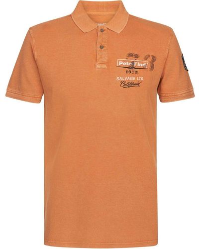 Petrol Industries T-shirt Polo Logo Orange