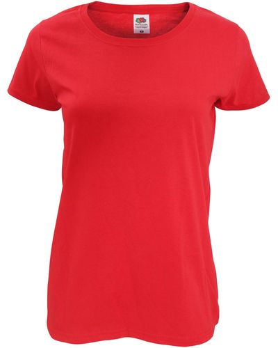 Fruit Of The Loom T-shirt 61420 - Rouge