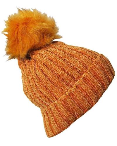 Chapeau-Tendance Bonnet Bonnet doux à pompon ZAMORA - Orange
