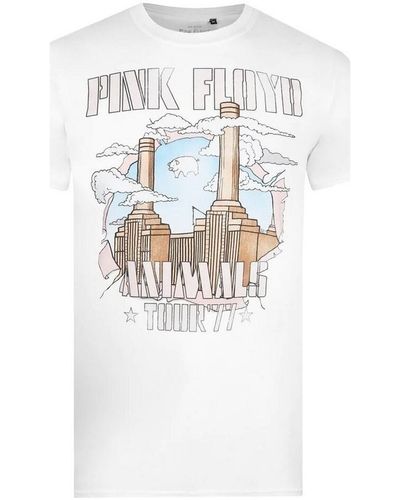 Pink Floyd T-shirt Animals Tour 77 - Blanc
