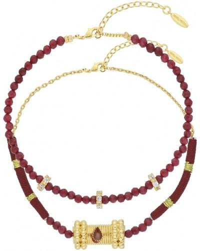 Hipanema Bracelets Set bracelets Balkan garnet - Multicolore