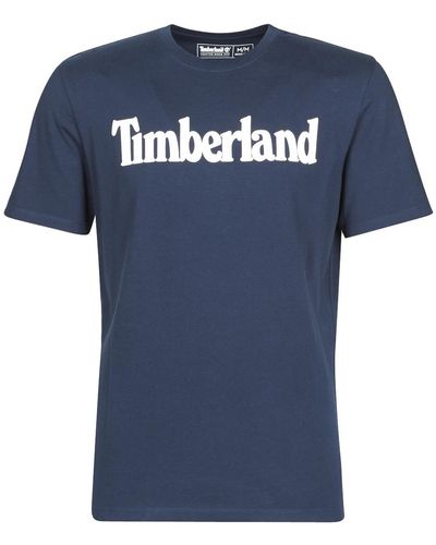 Timberland T-shirt SS KENNEBEC RIVER BRAND LINEAR TEE - Bleu
