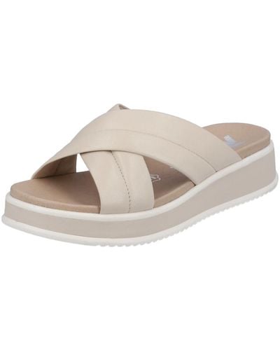 Rieker Chaussons beige casual open slippers - Neutre