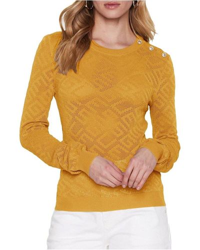 Guess Pull W3GR24 Z36O0 - Jaune