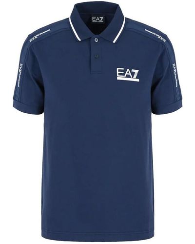 EA7 T-shirt Polo EA7 3DPF20 PJ03Z Uomo Blu scuro - Bleu