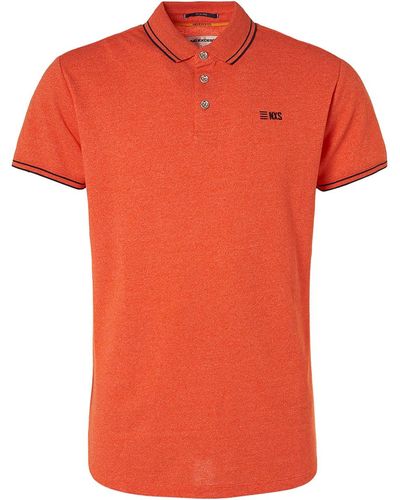 No Excess T-shirt Polo Garment Dye Orange