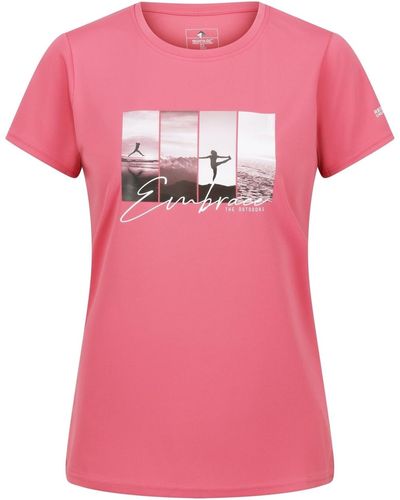 Regatta T-shirt Fingal VII Embrace The Outdoors - Rose