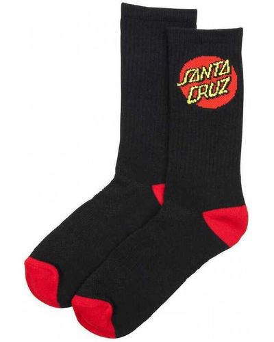 Santa Cruz Chaussettes Classic dot sock (2 pack) - Rouge