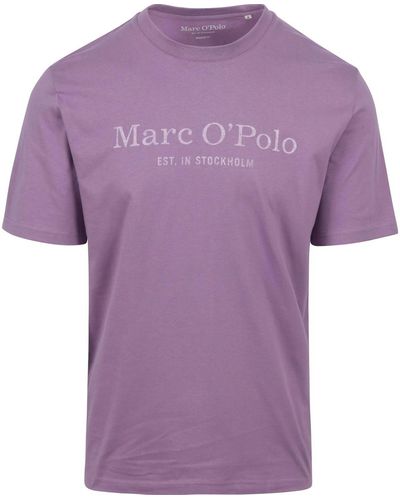 Marc O' Polo T-shirt T-Shirt Logo Purple - Violet