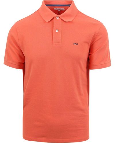 Mcgregor T-shirt Polo Piqué Rouge Corail - Orange