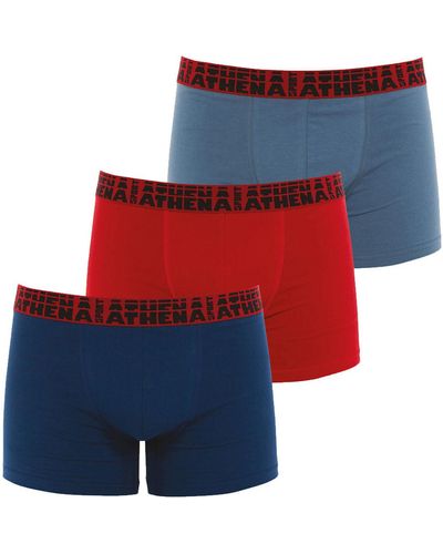 Athena Boxers Lot de 3 boxers coton - Multicolore