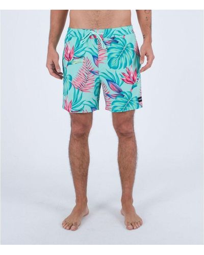 Hurley Maillots de bain MBS0011510 CANNONBALL VOLLEY 17-H363 TROPICAL MIST - Bleu