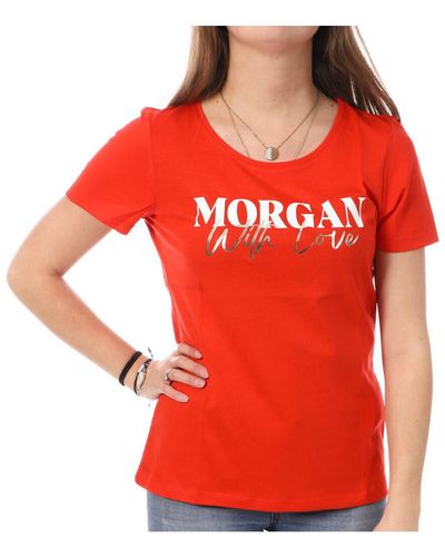 Morgan T-shirt 241-DUNE - Rouge