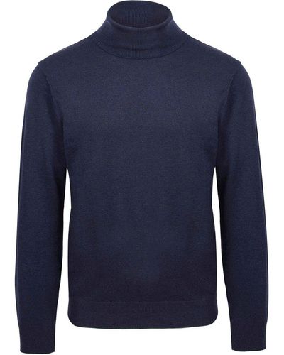 Suitable Sweat-shirt Pull Col Roulé Ecotec Marine - Bleu