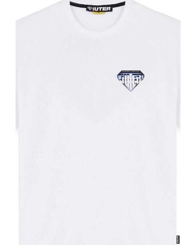 Iuter T-shirt Metal Logo Tee - Blanc