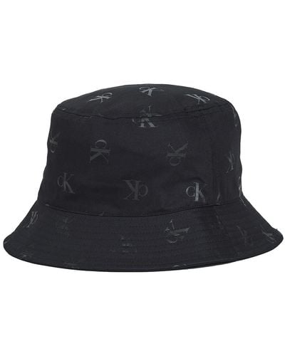 Calvin Klein Chapeau SPORT ESSENTIALS BUCKET HAT AOP - Noir