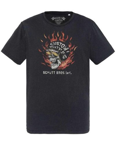Schott Nyc T-shirt 162516VTPE24 - Noir