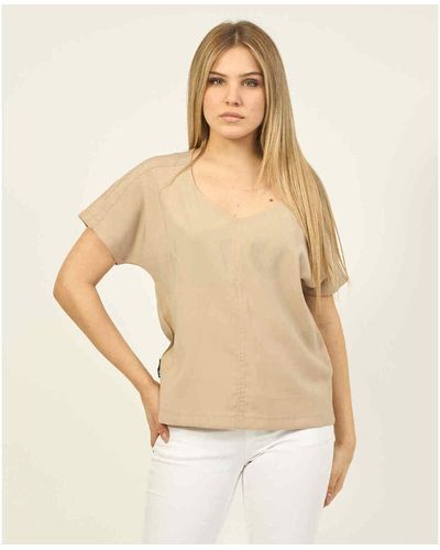 Suns T-shirt T-shirt large encolure en coton - Neutre