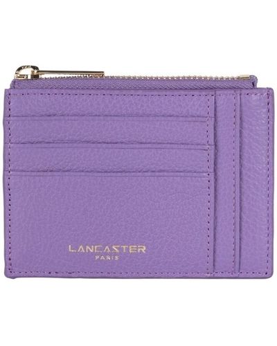 Lancaster Portefeuille Porte cartes Ref 53834 Iris 12*9*1 cm - Violet