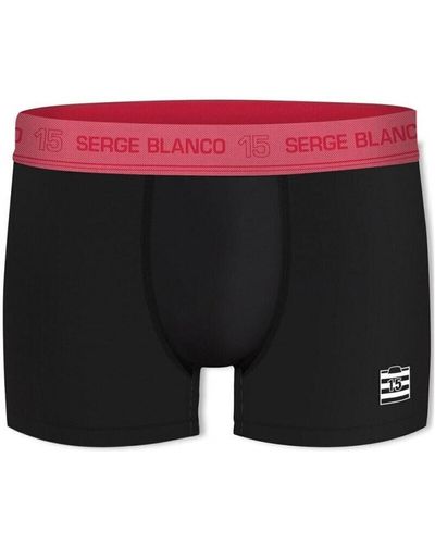 Serge Blanco Boxers Boxer Coton HYPE Noir Rouge