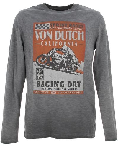 Von Dutch T-shirt Tshirt ma - Gris
